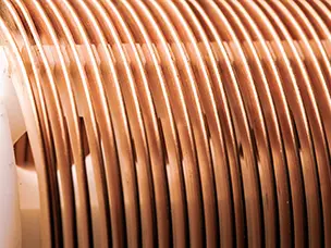 Square angle processing copper wire